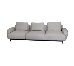 Cane-Line - Aura 3-pers. sofa m/lavt armlæn - Light brown, Cane-line Essence